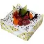 pineapple fresh cream with exotic fruits topping 