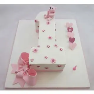 1 shape fondant Numeric theme cake in 2 kg 