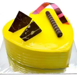 heart shape pineapple cake 