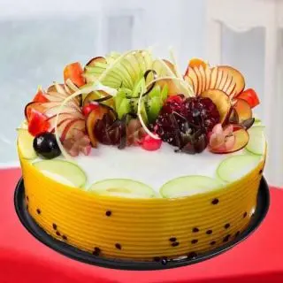premium quality pineapple fruit anniversary cake