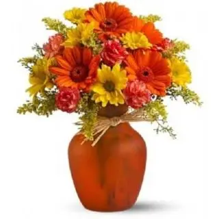 20 Carnations and gerberas in mix colour
