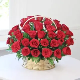 Arrangement of 60 Red Roses