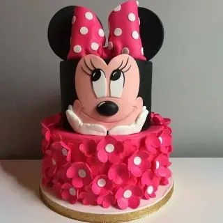 2 storey minnie mouse theme cake in 3 kg  kids cake 