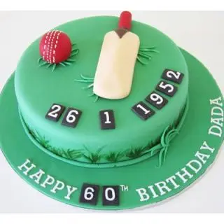 2 kg fondant cricket theme cake 