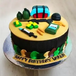 2 kg Fondant PubG theme cake 