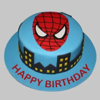 2 kg Fondant Spider man theme cake 