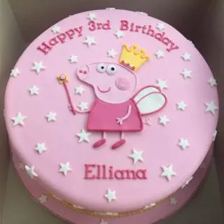 2 kg peppa pig theme  cake 