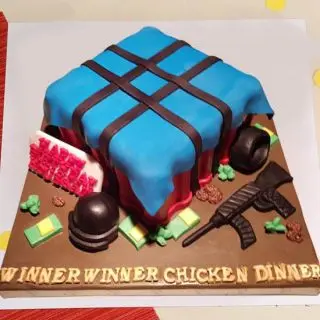 2 kg PubG Fondant theme cake 