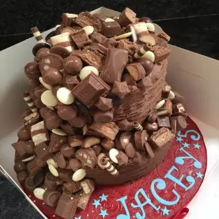 2 storey Delicious chocolate Explosion cake in 2 kg 