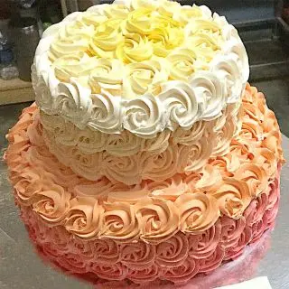 2 storey floral theme premium quality pineapple anniversary cake in 2 kg  