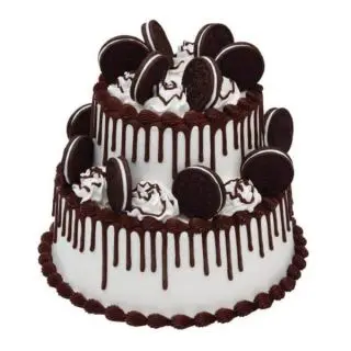 2 tier chocolate oreo cake in 2 kg 