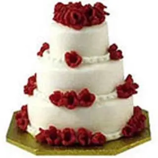 3 tier Pineapple Cake of 6 kg full of floral topping