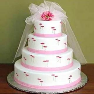 4 tier Pineapple cake of 8 kgs