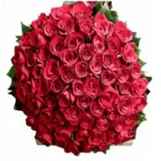 100 Red Roses Bunch