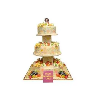 5 kgs Mix Fruit Fresh Cream 3 Tier Cake
