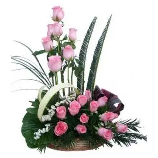 Arrangement of 20 pink roses