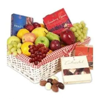 Assorted fruits Basket with imported Chocolates