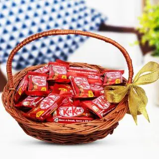 Beautiful Basket of 40 kitkat chocolates 