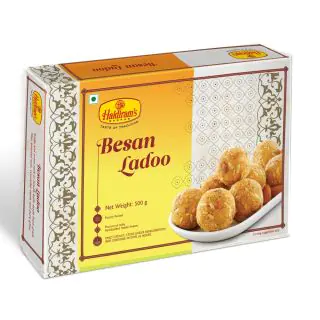 Besan laddoo from haldiram sweets 