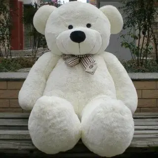 6 feet white teddy bear