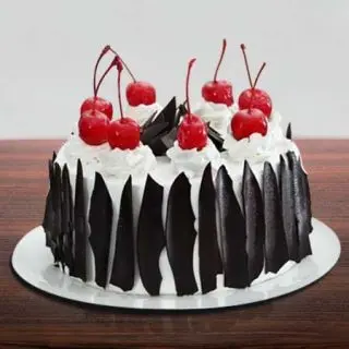 beautiful designer black forest anniversary cake 