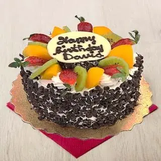 black forest fruit anniversary  cake 