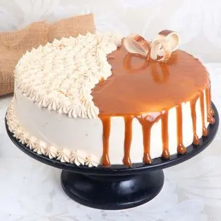 butterscotch caramel birthday  cake 
