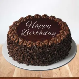 choco chips birthday cake 