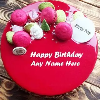  red velvet macrons cake 