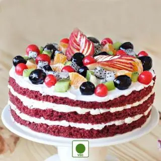  red velvet premium fruit cake 