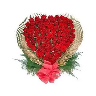 My Heart , A Beautiful Heart shape arrangement of 40 Red Roses