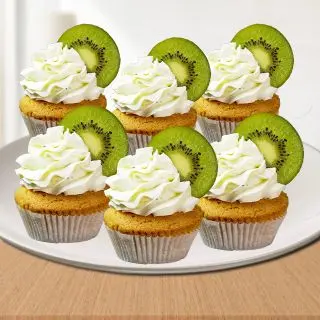 Set Of 6 Vanilla cup cake 