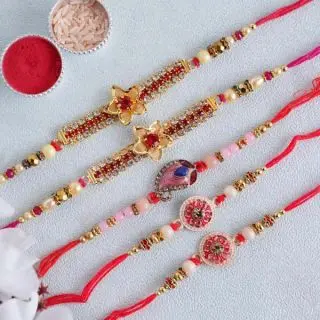 set of 5 nice Rakhis