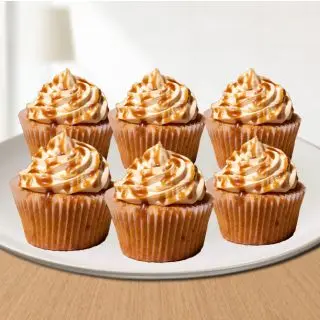 Set of 6 butterscotch cup cake 