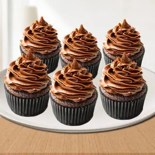 Set of 6 chocolate cup cake 