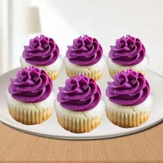 Set Of 6 Lemon blueberry cup cake 