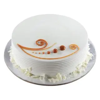 1 kg fresh cream vanilla cake(Eggless)