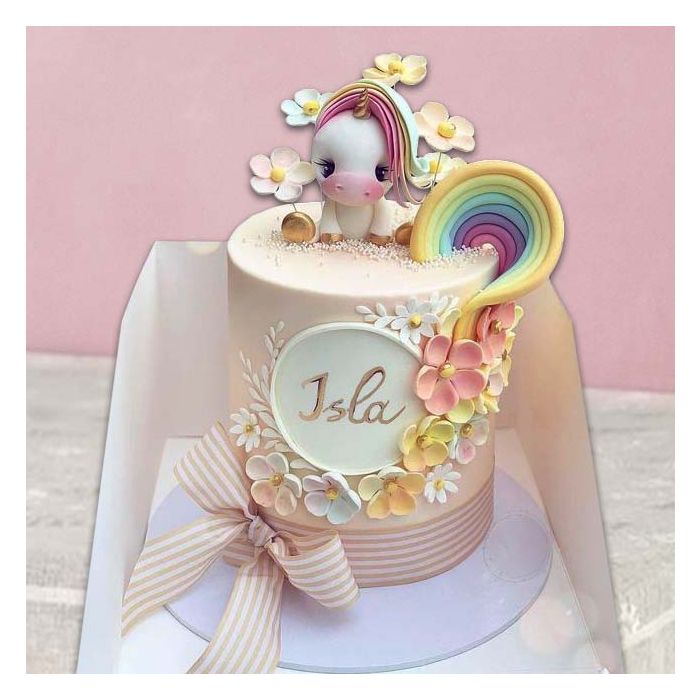 Colourful Unicorn Theme Cake - Kaithal